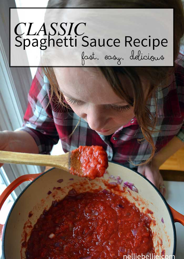 classic spaghetti sauce recipe