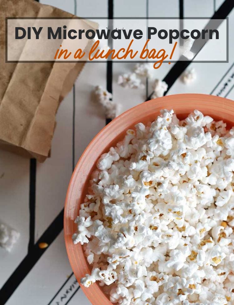 make microwave popcorn in a paper bag