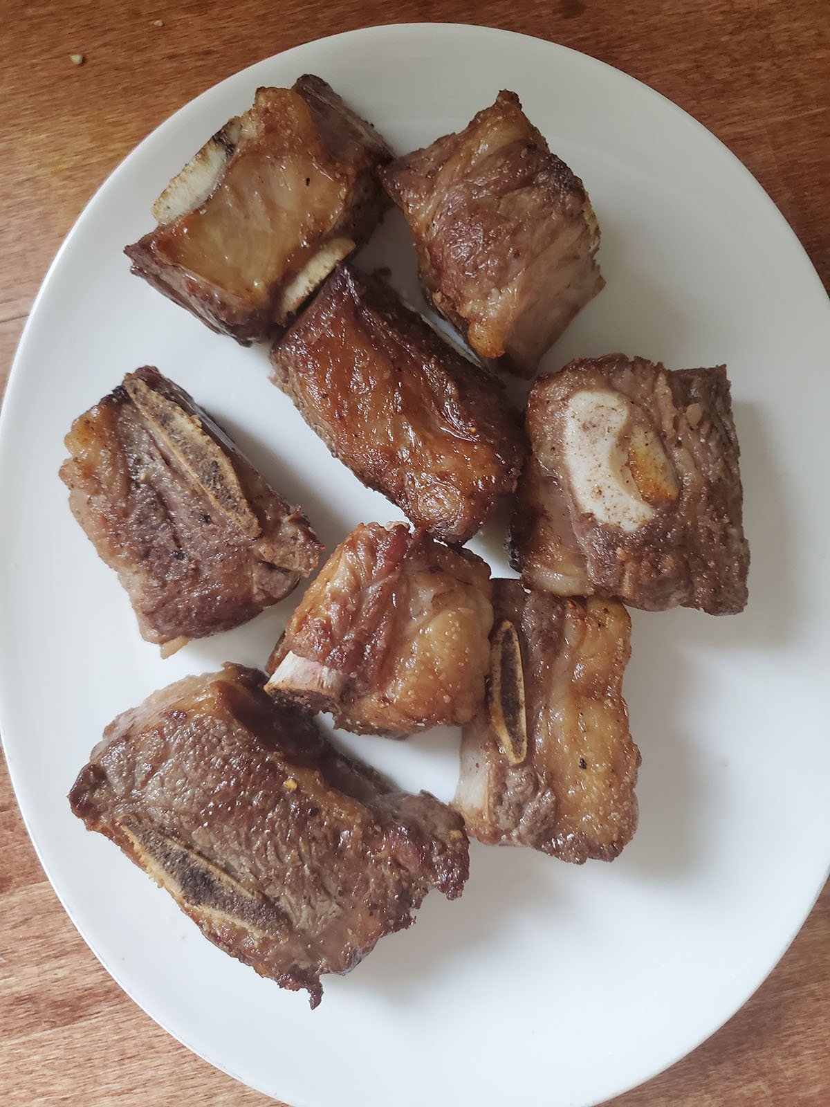 seared short ribs on a plate